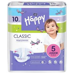 Подгузники Bella Happy Classic Юниор 12-25кг 10шт