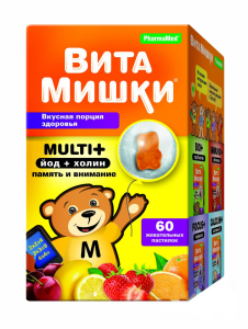 ВитаМишки Мульти+ пастилки жевательные 2,4г 60 шт